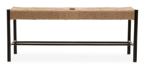 Bandar Natural Rope and Black Wood Large Bench