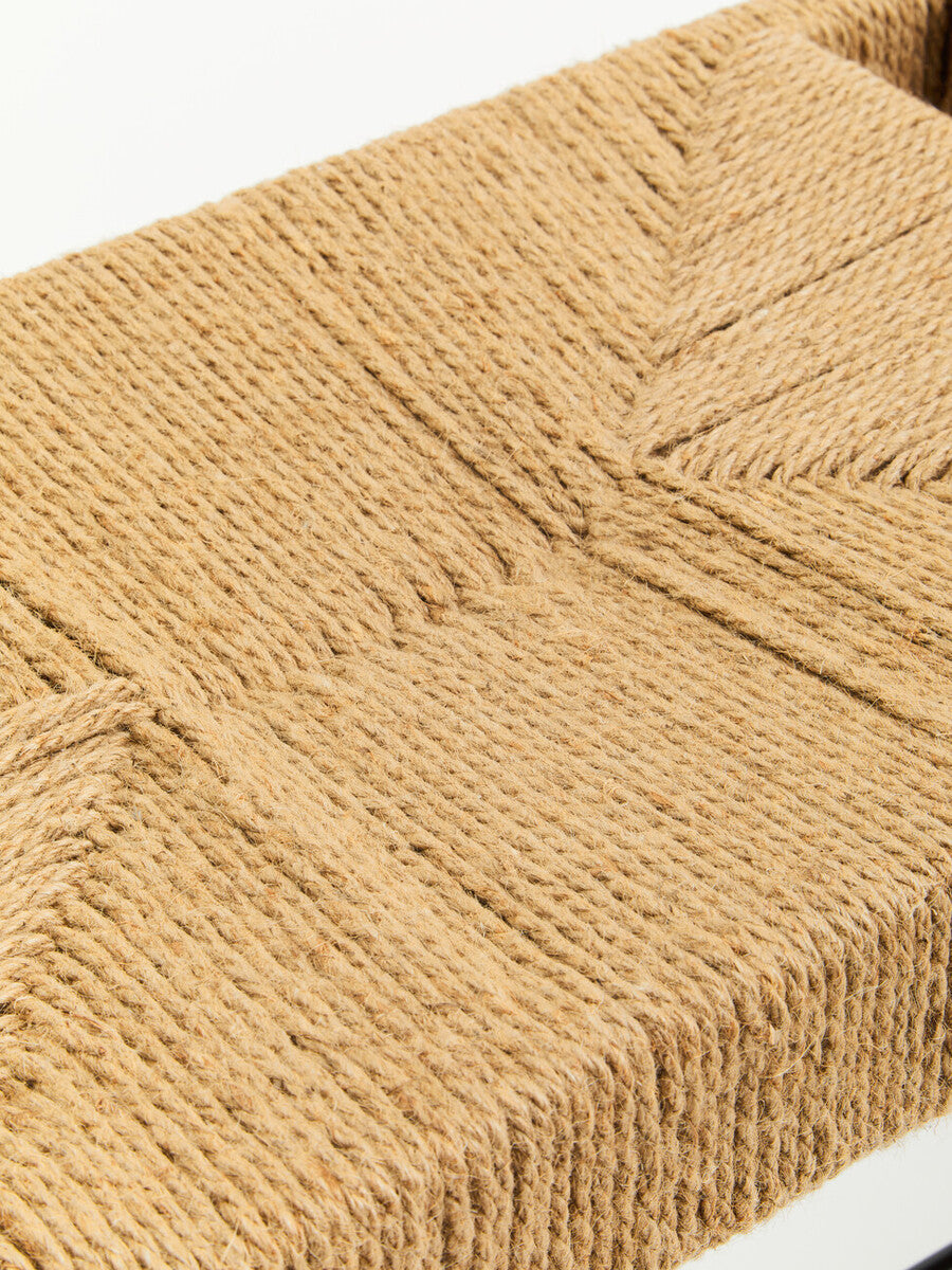 Bandar Natural Rope and Black Wood Large Bench