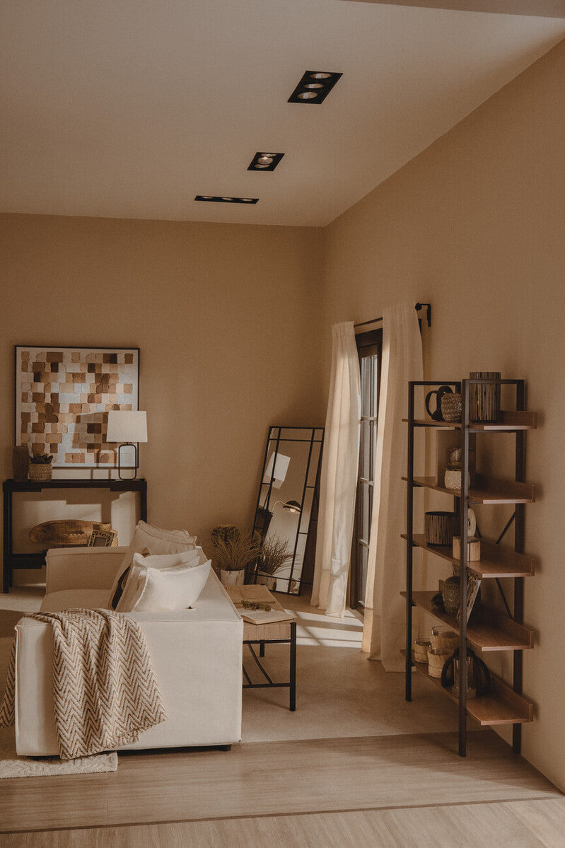 Bandar Natural Rope and Black Wood Large Bench