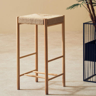 Bandar Natural Rope Weave Bar Stool